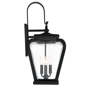 Shop Quoizel Province Mystic Black Jumbo Outdoor Wall Lantern .