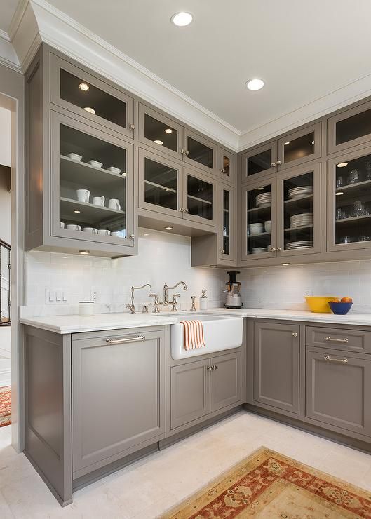 Most Popular Cabinet Paint Colors | Grey painted kitchen, Kitchen .