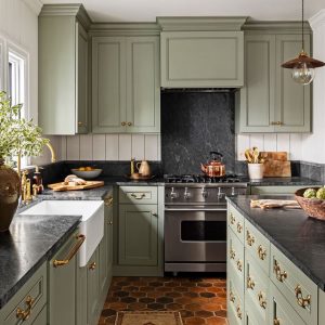 15 Best Green Kitchen Cabinet Ideas - Top Green Paint Colors for .