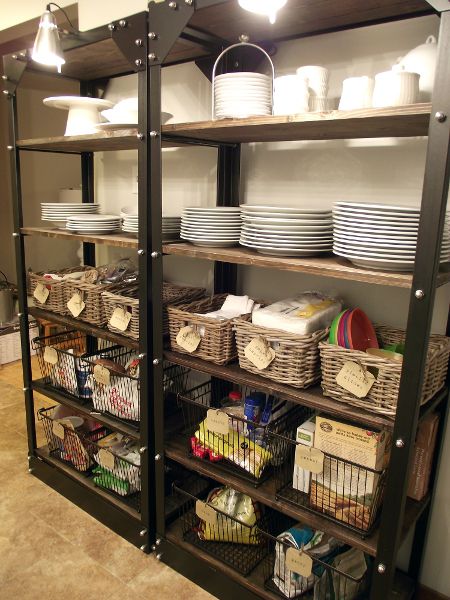 Organizing Open Shelves | Open kitchen shelves, Pantry shelving .