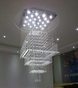 Amazon.com: 7PM W24" X H55" Modern Contemporary Crystal Staircase .