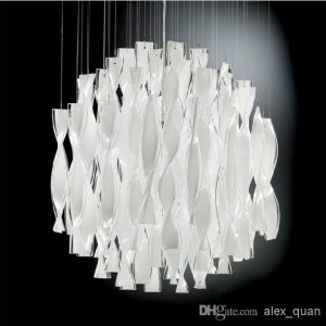 Hybrid Type Stair Large Chandelier Modern Glass Pendant Light .