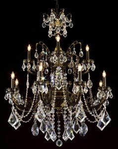 Bronze and crystal chandelier - Large Size Chandeliers - Bulgar