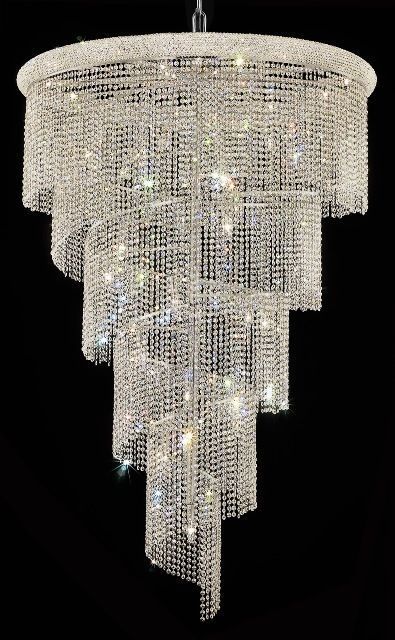 Image result for large crystal pendant foyer lighting | Large .
