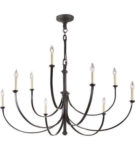 Visual Comfort SK5022AI Suzanne Kasler Reims 9 Light 49 inch Aged .