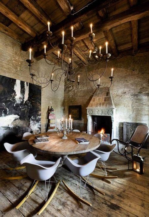 Large Rustic Chandeliers Inside Wooden Ceiling And Large Wrought .
