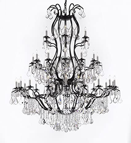 Chandelier Made with Swarovski Crystal! Large Foyer/Entryway .