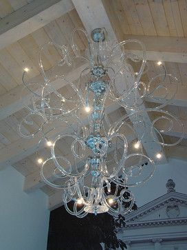 Large contemporary modern Murano chandelier contemporary .