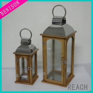 Large Unique Vintage Wooden Lantern Outdoor Decorative Lanterns .