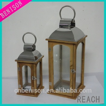 Large Unique Vintage Wooden Lantern Outdoor Decorative Lanterns .