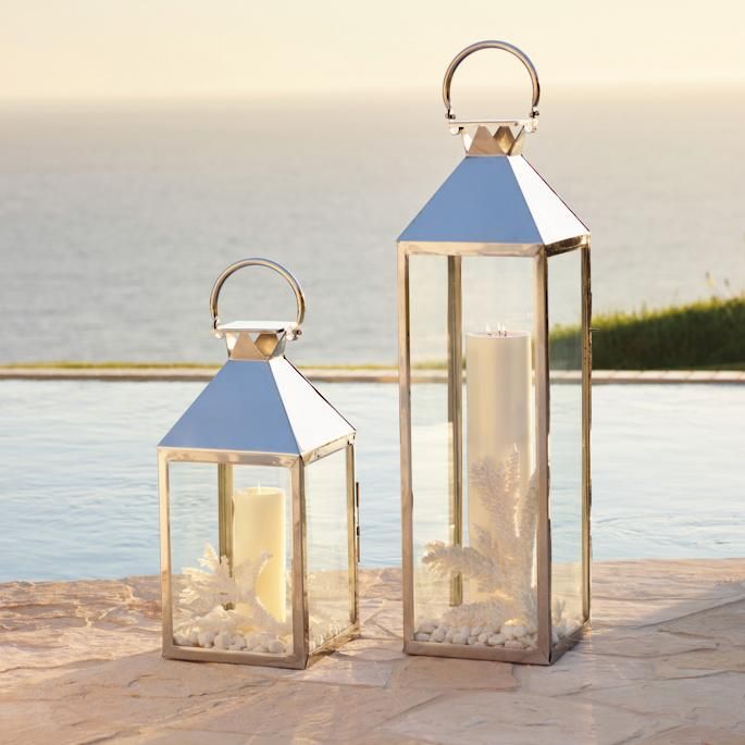 Quincy Lantern | Large outdoor lanterns, Large candle lanterns .