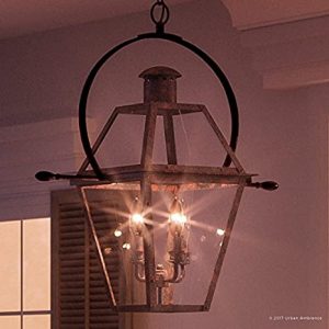 Luxury Historic Outdoor Pendant Light, Large Size: 29.5"H x 27.5"W .