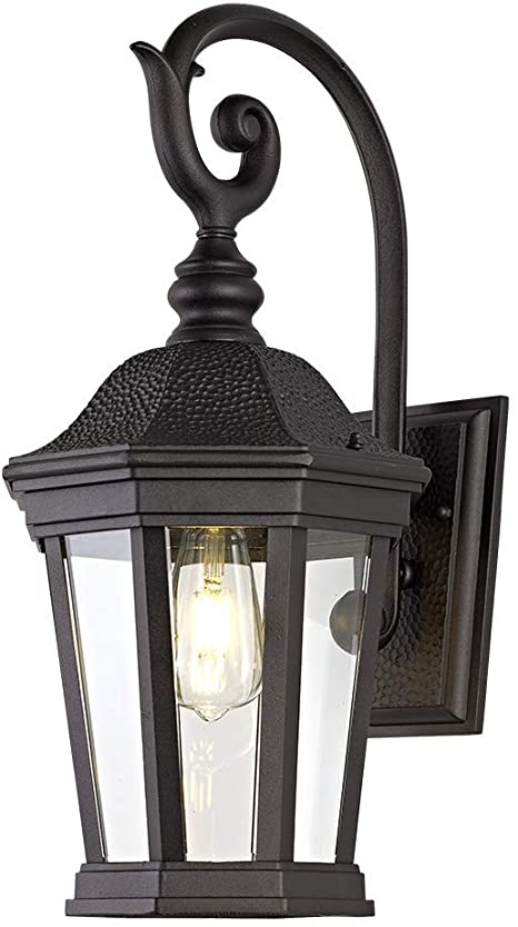 Smeike Exterior Light Fixtures, Outdoor Wall Light/Lantern, Large .