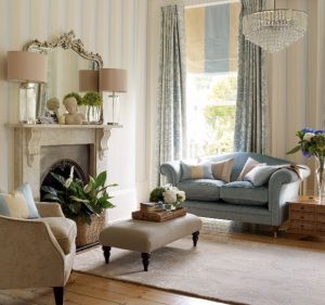 Beautiful laura Ashley living room | Blue living room, Laura .