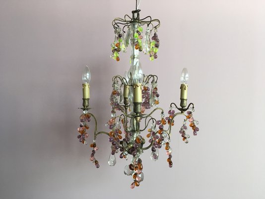 Vintage French Lead Crystal Chandelier for sale at Pamo