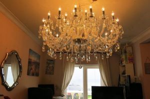 Absolutely Massive 3.6 FOOT WIDE Lead Crystal Chandelier | Et