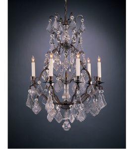 Wildwood Crystal Chandelier in Florentine Bronze And Lead Crystal 3