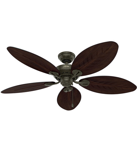 Hunter Fan 54098 Bayview 54 inch Provencal Gold with Antique .