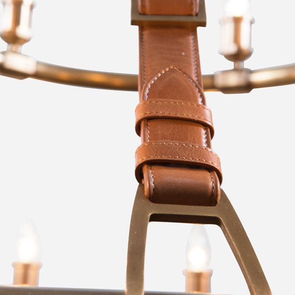 Leather Chandelier | Living Room Light Fixtures | Vault Lighti