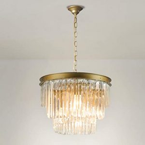 A1A9 Modern Round Crystal Chandelier Fixture, Strip Clear K9 .