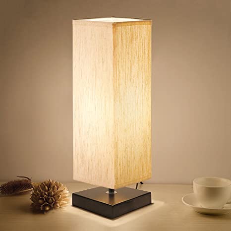 Bedside Table Lamp, Aooshine Minimalist Solid Wood Table Lamp .