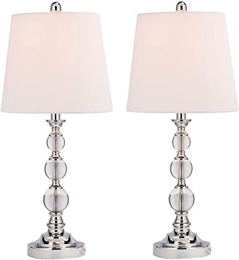 CO-Z Elegant Table Lamps Set of 2, Modern Bedside Light for Living .