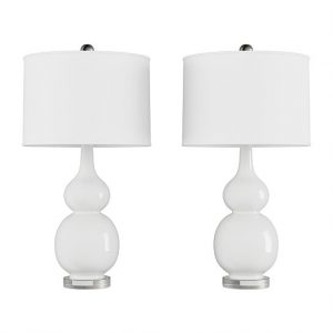 Buy 26 Inch Table Lamps – Set of 2 Ceramic Double Gourd Vintage .