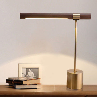 Modern Dimmer LED Table Lamp wooden bedroom living room Desk .