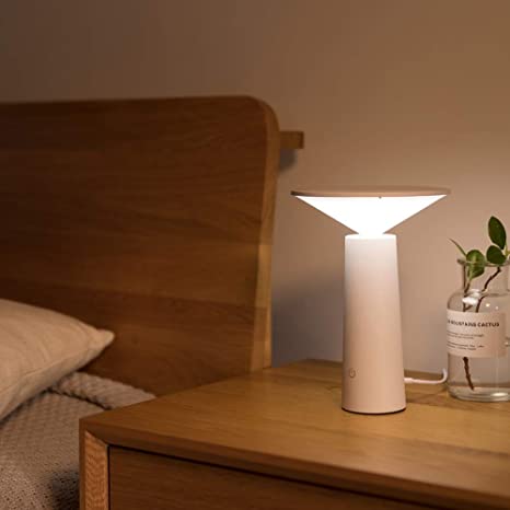 Touch Control Table Lamp, Modern Bedside LED Desk Lamps with USB .