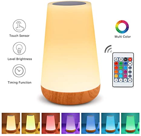 Table Lamp Touch Night Light - Portable Sensor Remote Control .