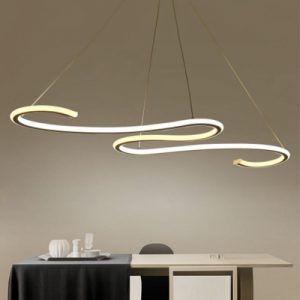 Second Gear LED Warm White S Shaped LED Chandelier 40.18" Long .