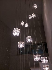 Amazon.com: QXX 16/25 Glass Balls Staircase Long Chandelier/Multi .