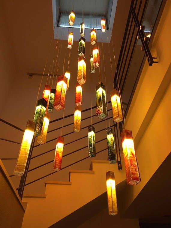 Modern chandelier lighting for foyer or entryway | Modern lighting .