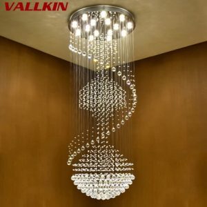 Shop Luxury Modern Chandelier Large Big Stair Long Spiral Crystal .