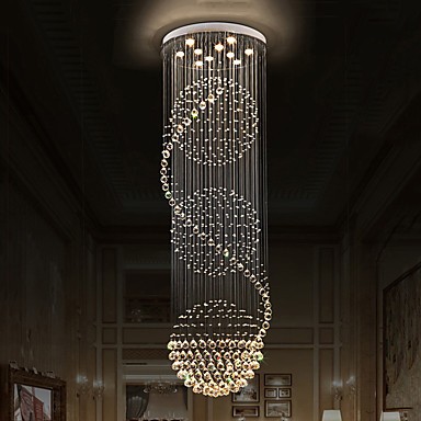 Modern Crystal Ceiling Chandeliers Indoor Pendant Light Hanging .