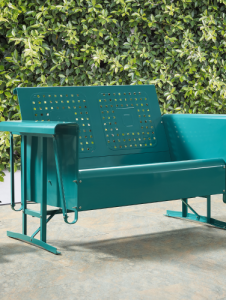 Steel Loveseat Glider - Outdoor Patio Glid