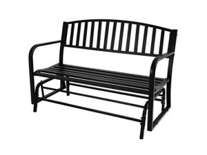 belleze 50inch outdoor patio glider bench rocker swing loveseat .