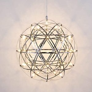 Mzithern Modern Geometric Globe Chandeliers LED Globe Ceiling .