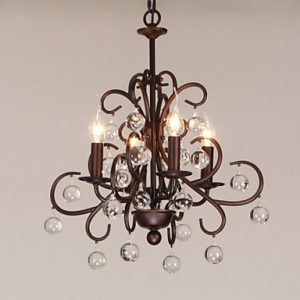 Max 40W Traditional/Classic Painting Metal Chandeliers Living Room .