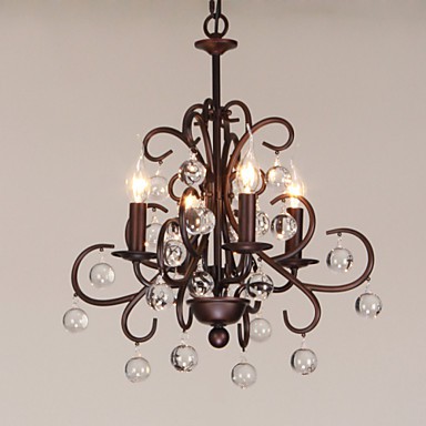 Max 40W Traditional/Classic Painting Metal Chandeliers Living Room .
