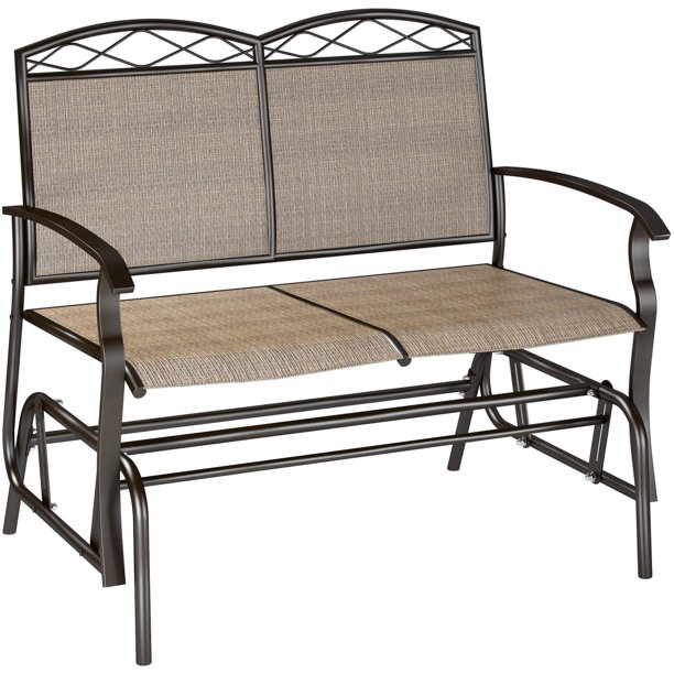 CorLiving Speckled Brown Patio Double Glider - Walmart.com .
