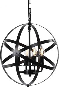 ZOSIMIO Light Chandeliers Farmhouse Rustic Industrial Pendant .