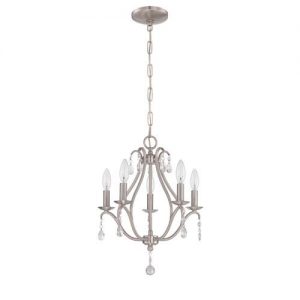 Craftmade Brushed Nickel Five Light Mini Chandelier 1015C Bnk .