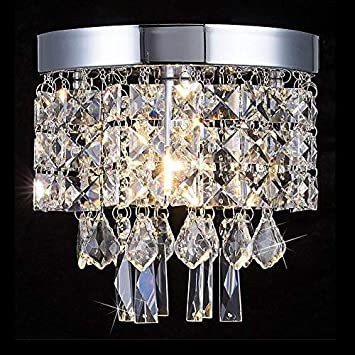 Amazon.com: Floodoor Mini Crystal Chandelier Lighting, 1 Light .