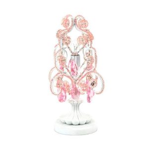 Tadpoles 10 in. Pink Chandelier Mini Table Lamp ctlapl104 - The .