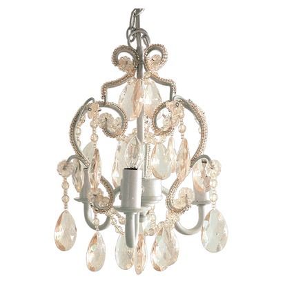 Nursery (if we have a girl) | Mini Chandelier - White (12").Opens .