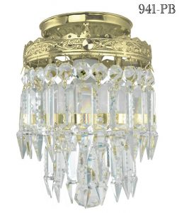 Vintage Hardware & Lighting - Small or Mini Crystal Prism .