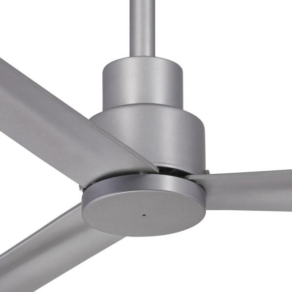 Minka-Aire Simple 44 in. Indoor/Outdoor Silver Ceiling Fan with .