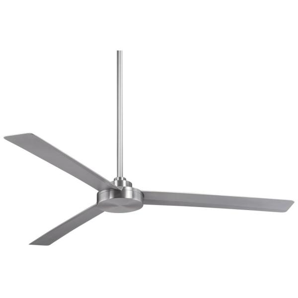 Minka-Aire Roto XL 62 in. Indoor/Outdoor Brushed Aluminum Ceiling .