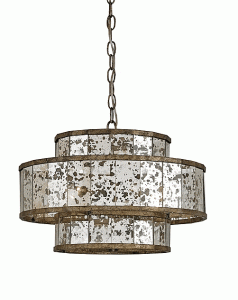 Metallic Small Mirrored Chandelier - The Designer Insid